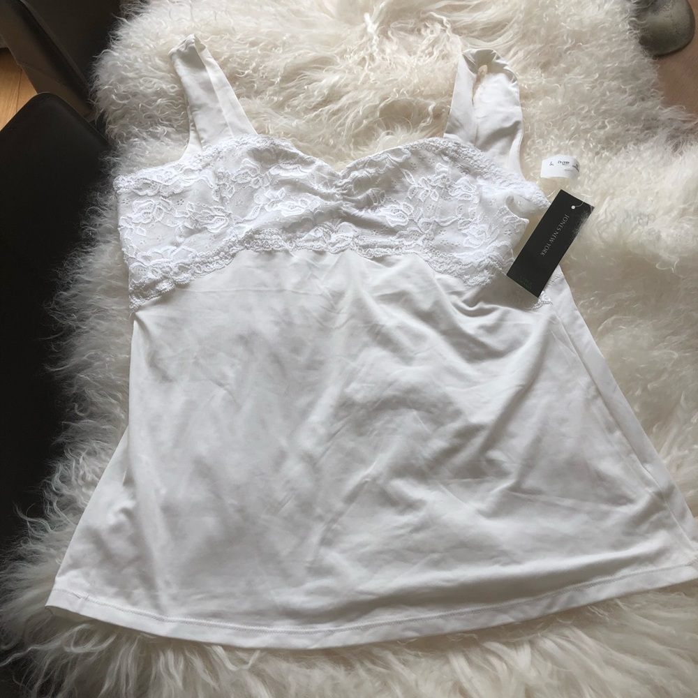 BNWT Jones New York women classic lace embroidered pajama top in size large!! - Picture 6 of 10